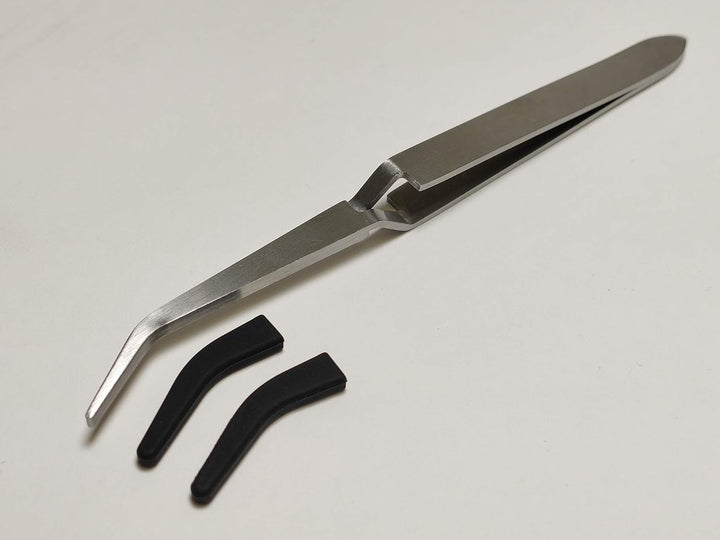 Graveda Tweezer/Pinzette mit Silikonspitzen/Tool für´s Dabbing/Pressen Zubehör/Ideal für Terp Pearls