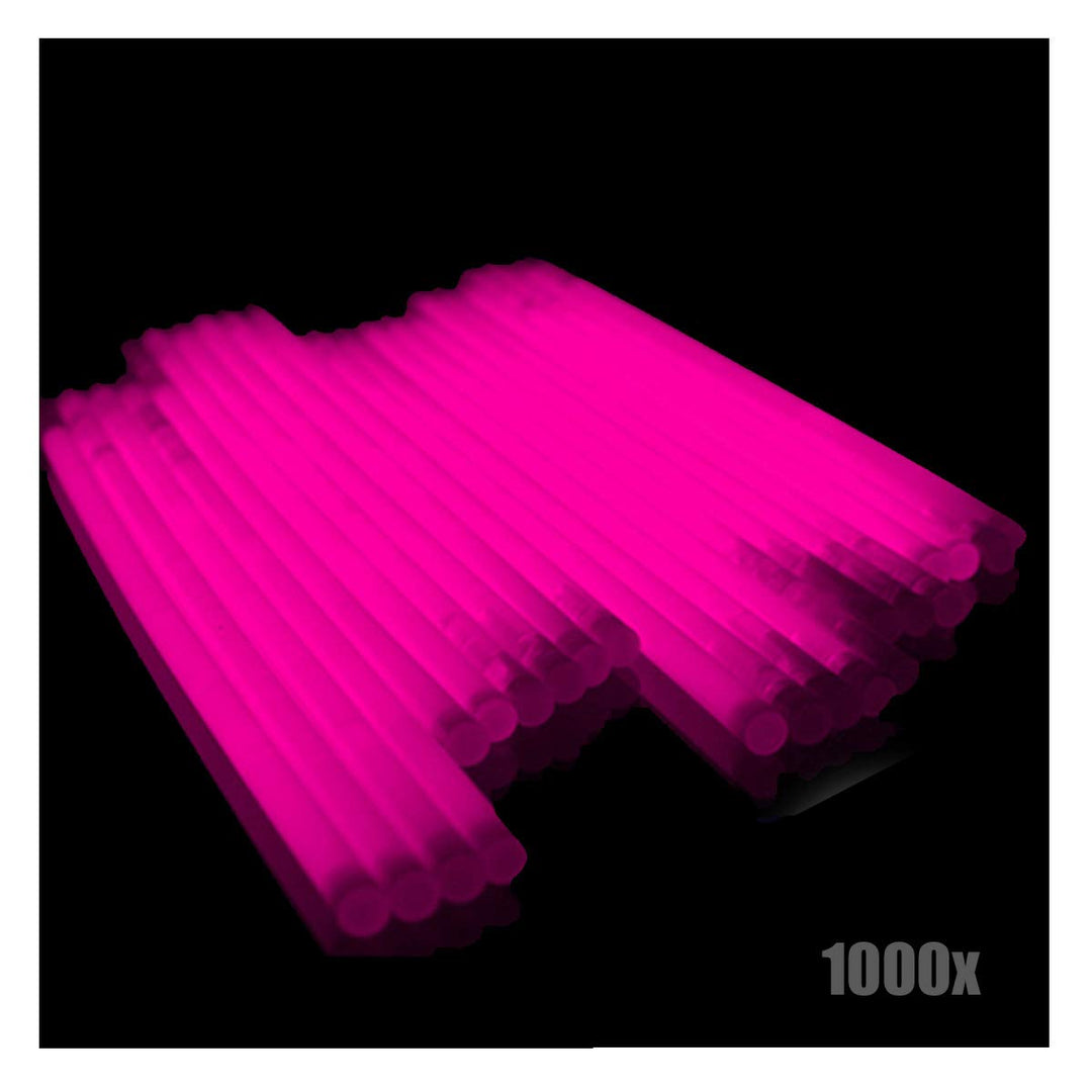 KNIXS 1000x Arm-Knicklichter - Pink leuchtend inkl. 1000x 3D-Verbinder und je 20x Ballverbinder und