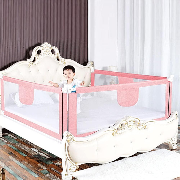 OHMG Bettgeländer,Sicherheitsgitter für Kinder,Sicherheitsgitter für Bett,höhenverstellbar,tragbar,B