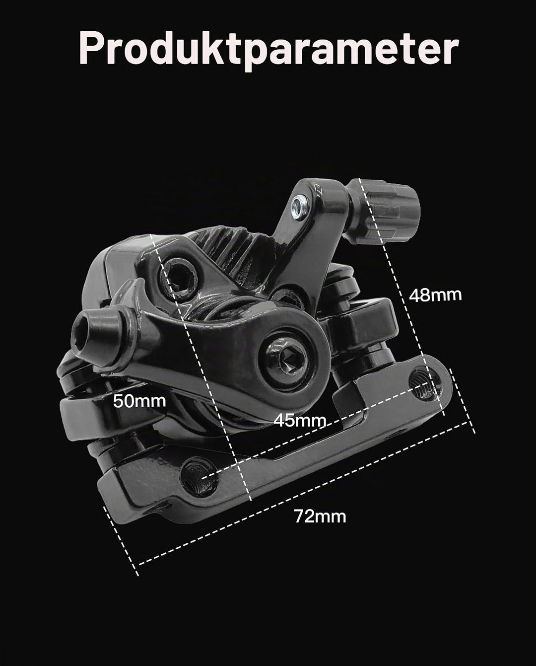 Bremssattel für Scheibenbremsen, kompatibel mit Kukirin G2 Max / G2 Pro Elektro-Scooter, die mechani