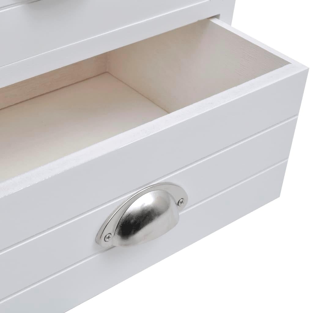 vidaXL 2X Nachttisch Nachtschrank Konsole Telefontisch Kommode Holz französisch, 2x