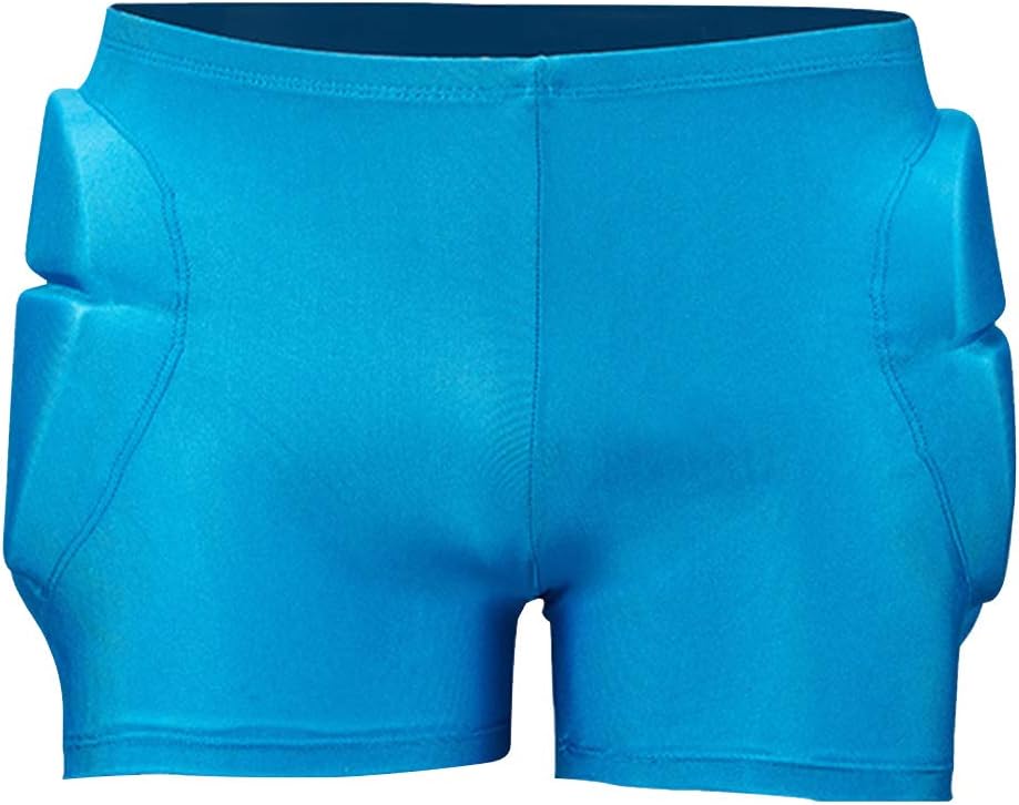 Anwangda Gepolsterte Shorts, Radsport Kurze Schutz Shorts, Hüftschutz 3D Gepolsterte Shorts für Skat