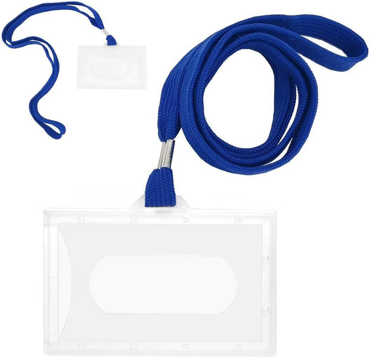 D.RECT 50Set Namensschilder mit Band Kartenhülle Ausweishalter für Business, Ausstellung, Büro, Schu