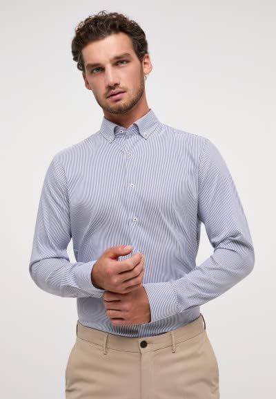 eterna, Performance Shirt MODERN FIT 41 Marine-blau, 41 Marine-blau