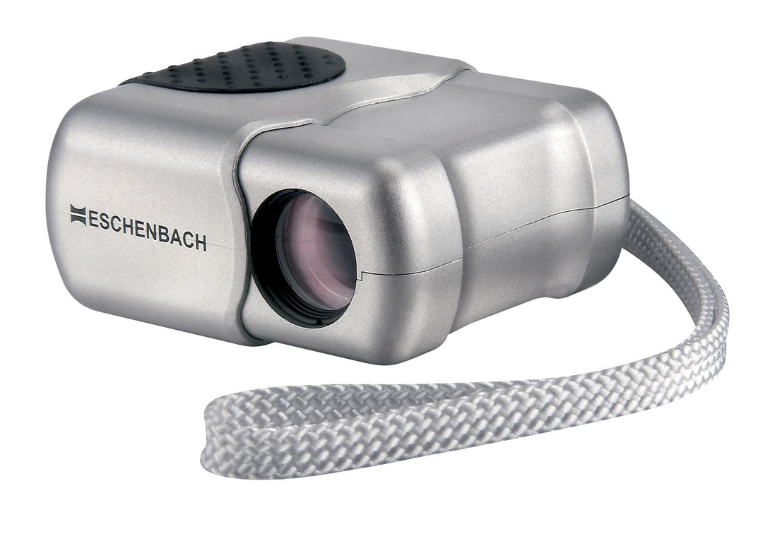 Eschenbach Optik Monokular microlux 4x13, zusammenklappbar, klein, leicht, Silber, 4x13
