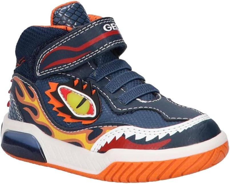 Geox Jungen J Inek Boy A Sneakers 36 EU Navy Lt Blue, 36 EU Navy Lt Blue