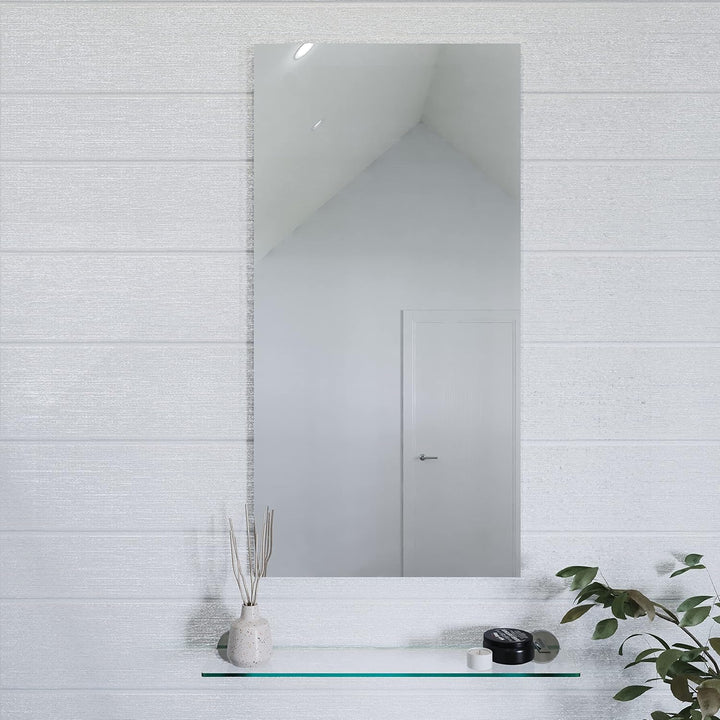 Croydex Kentmere Spiegel, rechteckig, 900 x 450 x 5 mm, Glas, Silber, Kentmere