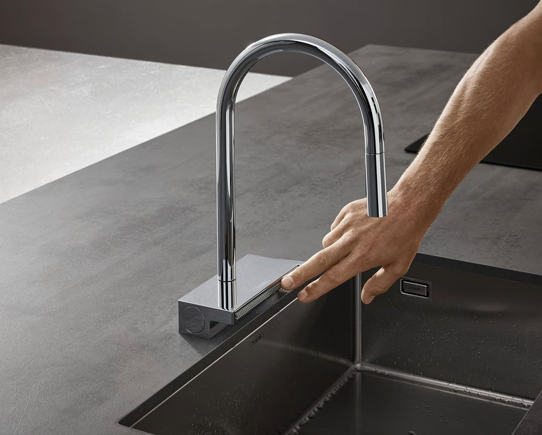 hansgrohe Aquno Select M81 - Küchenarmatur mit Brause ausziehbar, 3 Strahlarten, Wasserhahn Küche mi