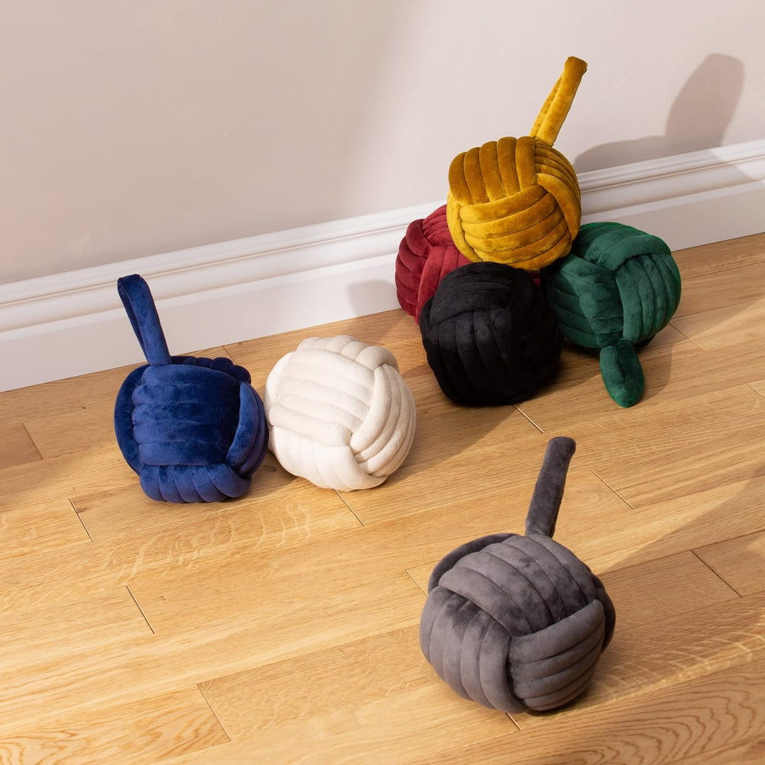 furn. Knotenverstärker Velvet -Türstop, Natürlich, 14 x 14 x 14cm, Natürlich