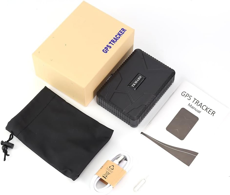 TKMARS Auto GPS-Tracker, 7800mAh Lange Akkulaufzeit, 4G, magnetisch, wasserdicht, Echtzeit GPS Track
