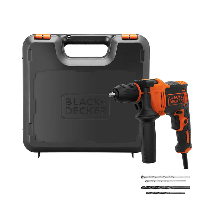 Black+Decker BEH710K-QS 710W 1-Gang Schlagbohrmaschine (Schlagbohrer, 13mm Schnellspannbohrfutter, k