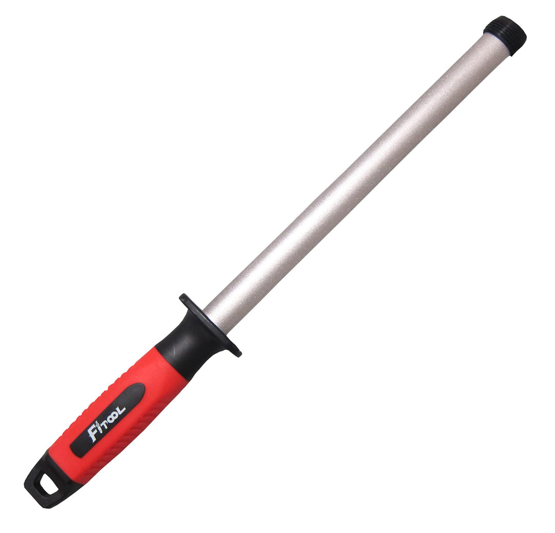 10-Inch Diamond Rod Sharpener, Professional Honing Sharpening Tools, Chef Kitchen Knife Scissors Pru