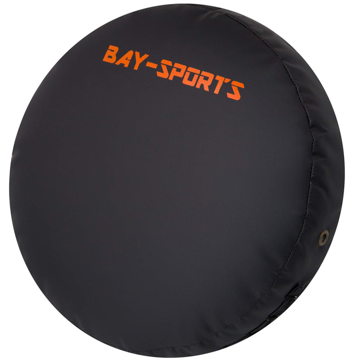Bay RUND No. 33 Coachinh Mitt 33 x 33 x 12 cm schwarz/orange Leder PU Schlagpolster, Schlagkissen, P