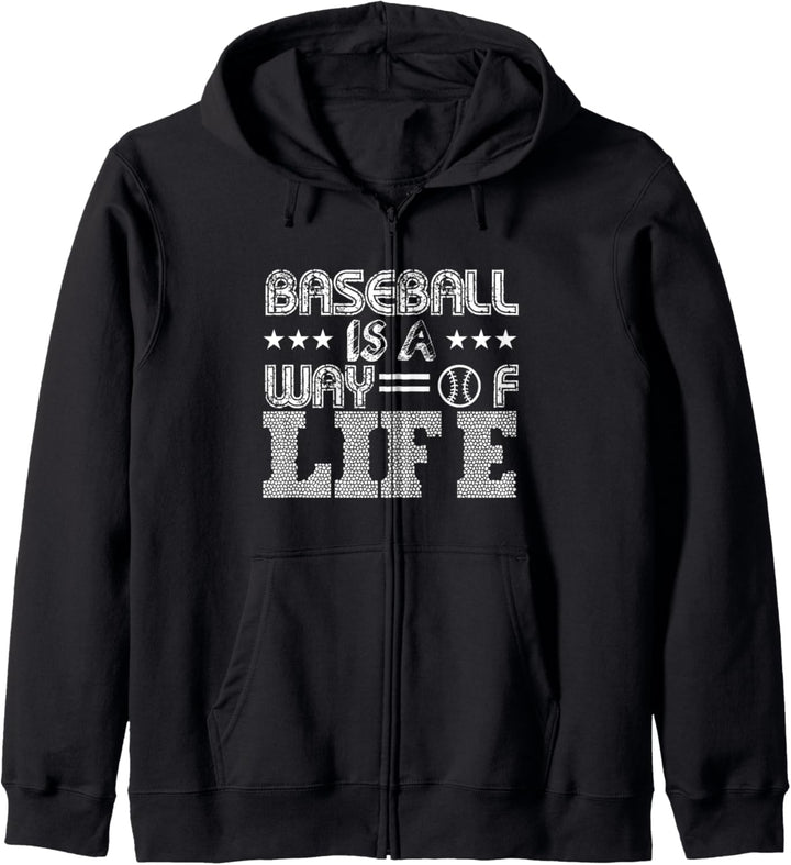 Baseball Lover Funny - Baseball ist eine Lebenseinstellung Kapuzenjacke