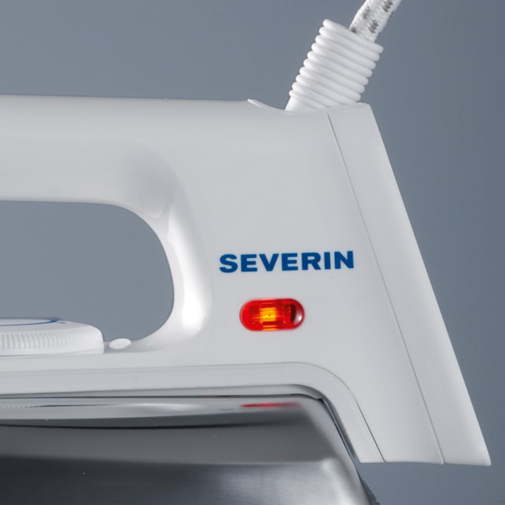 SEVERIN Hand Bügeleisen, Bügeleisen ohne Dampf mit Alu-Feinschliffsohle & stufenloser Temperaturrege