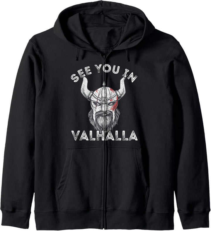 Nordischer Wikinger Krieger Valhalla Odin Pagan Kelten Kapuzenjacke