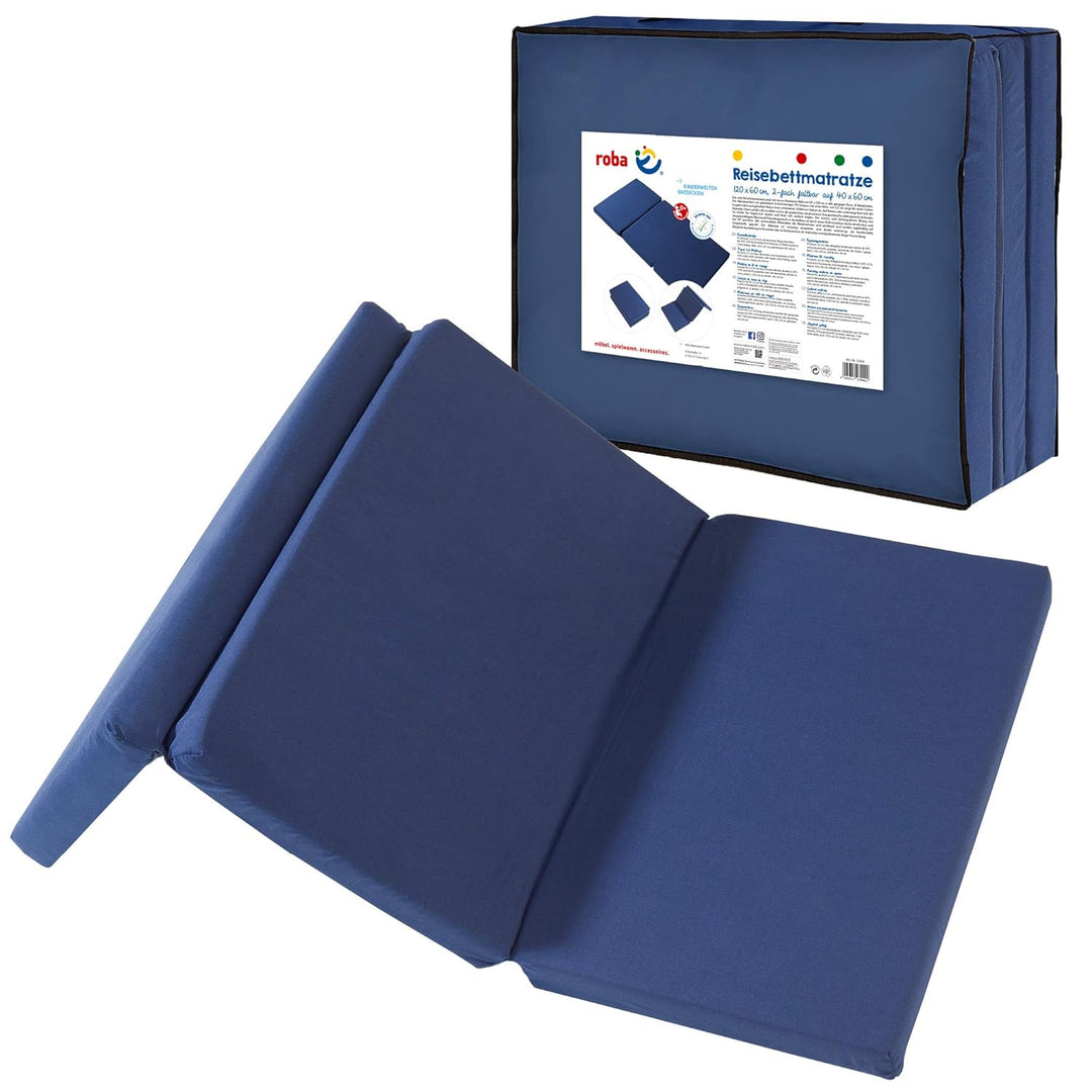 roba Reisebettmatratze - Faltbare Baby Matratze für Reisebett 60 x 120 cm - Faltbare Klappmatratze f
