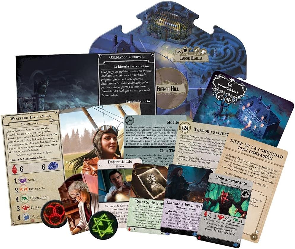 ASMODEE Fantasy Flight Games Arkham Horror, Brettspiel auf Spanisch, Geheimnis des Ordens