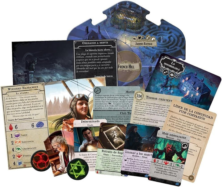 ASMODEE Fantasy Flight Games Arkham Horror, Brettspiel auf Spanisch, Geheimnis des Ordens