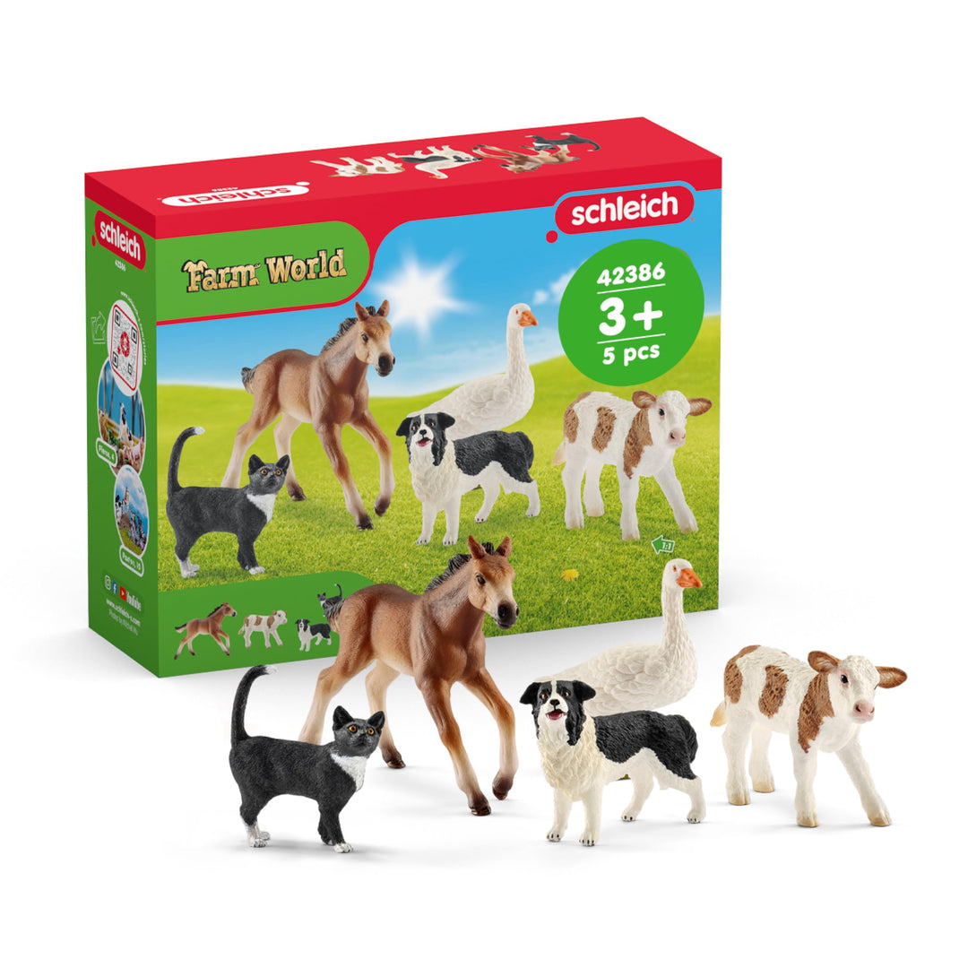 schleich 42386 FARM WORLD Tier-Mix, ab 3 Jahren, FARM WORLD - Spielfigur, 10 x 15 x 20 cm neue Versi