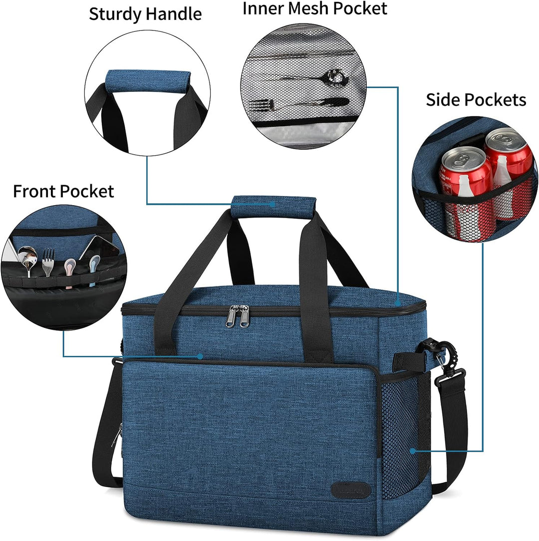 Lubardy 15L Kühltasche Klein 30L Kühltasche Gross Faltbar Kühlkorb Thermotasche Wasserdicht Kühlbox