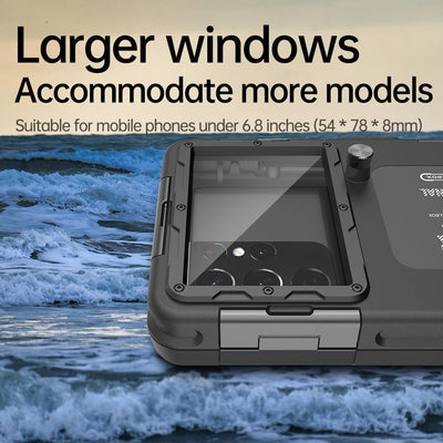 IPX8 Wasserdichte Handyhülle zum Schwimmen unter Wasser Hülle Universal Smartphone Tauchen Abdeckung