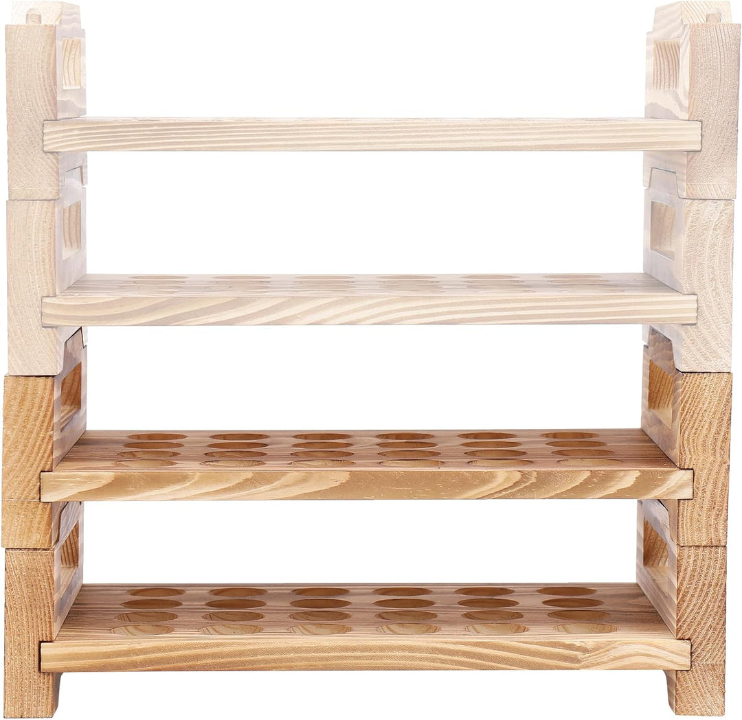 KingLin Wachteleierhalter aus Holz, Taubeneierhalter, Arbeitsplatte, 2-stöckig, Wachteleier-Aufbewah