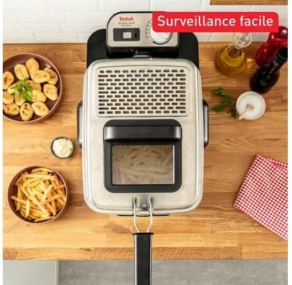 Tefal Oleoclean Pro Elektrische Fritteuse, 3,5 L, automatische Ölfilterung, XL-Kapazität, 4-6 Person