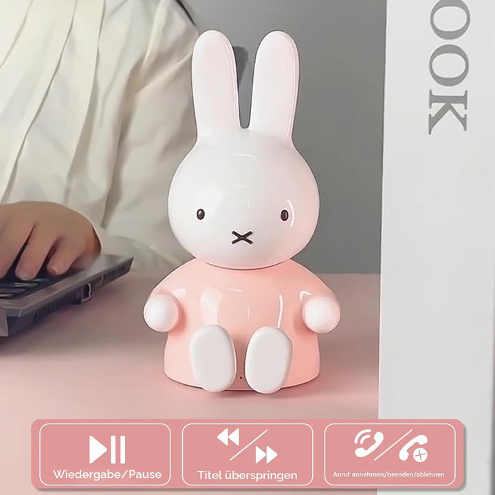 MiPow x Miffy 2026 New Model Bluetooth Speaker, Portable Wireless HD Stereo, Bluetooth 5.0, 220g Lig