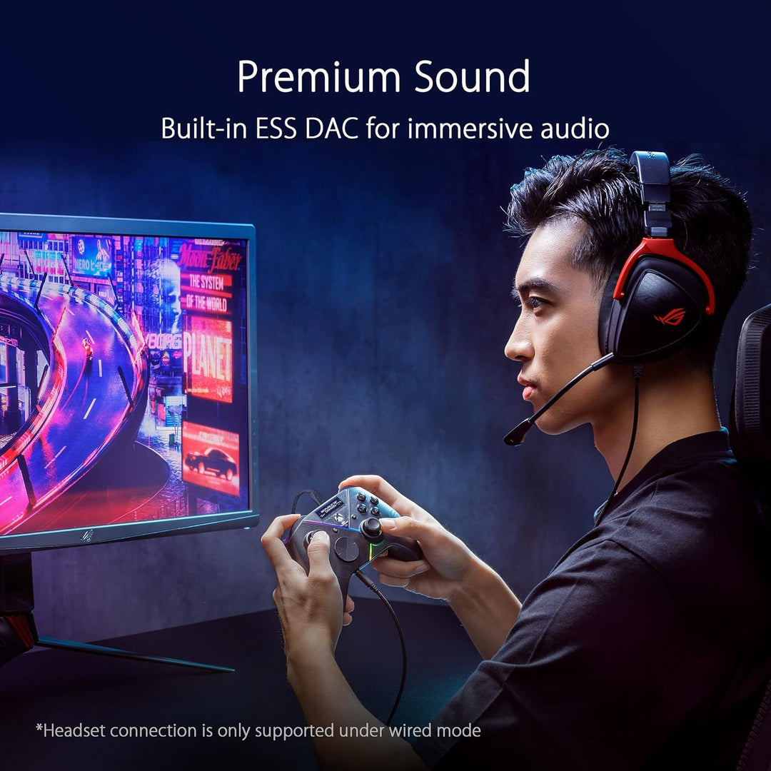 ASUS ROG Raikiri Pro PC Controller (OLED Display, einstellbare Trigger und Joystick, Aura RGB Beleuc