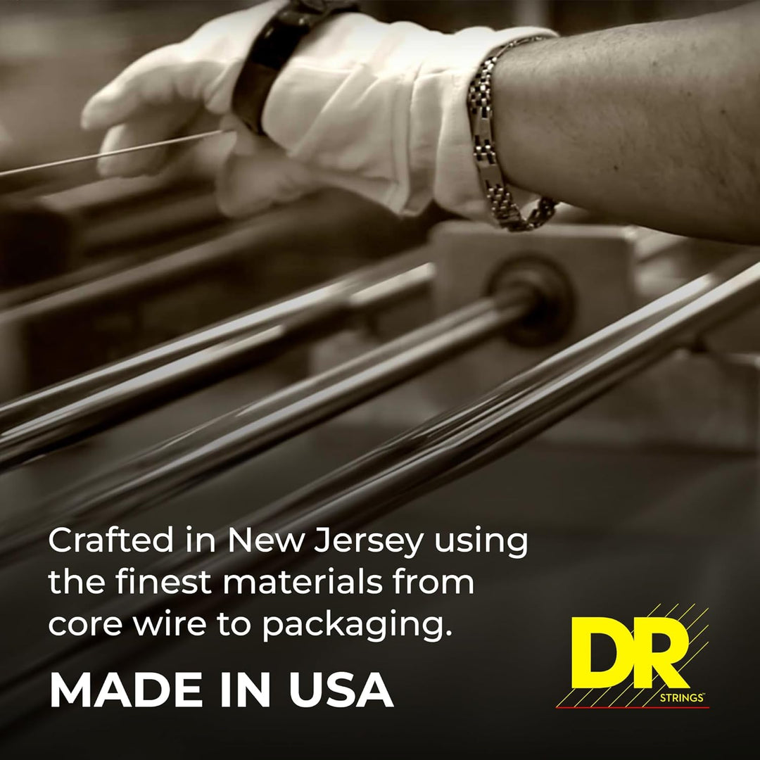 DR NRB-45 Neon Rot Bass Saiten für 5-saitiger Bass