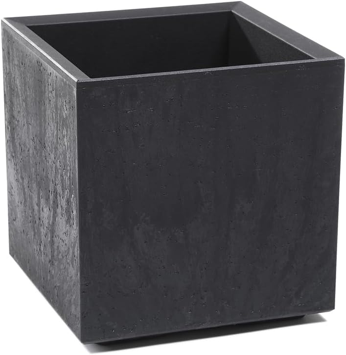 Kreher Set: 2 x XL Pflanzkasten Karo in verschiedenen Formaten und Farben. Tolle Beton Optik in Grau