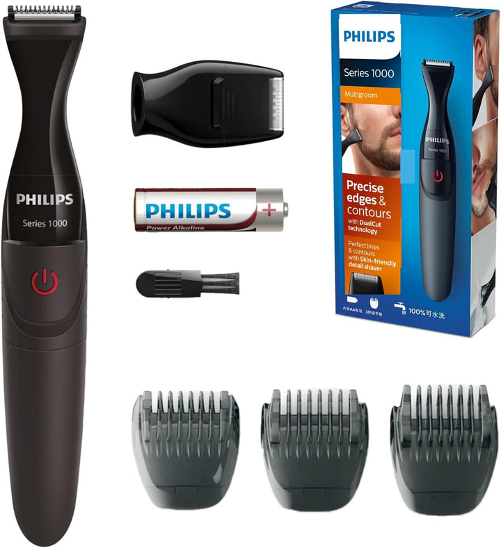Philips Multigroom Series 1000 Besonders präziser Bartstyler (Modell MG1100/16), Series 1000