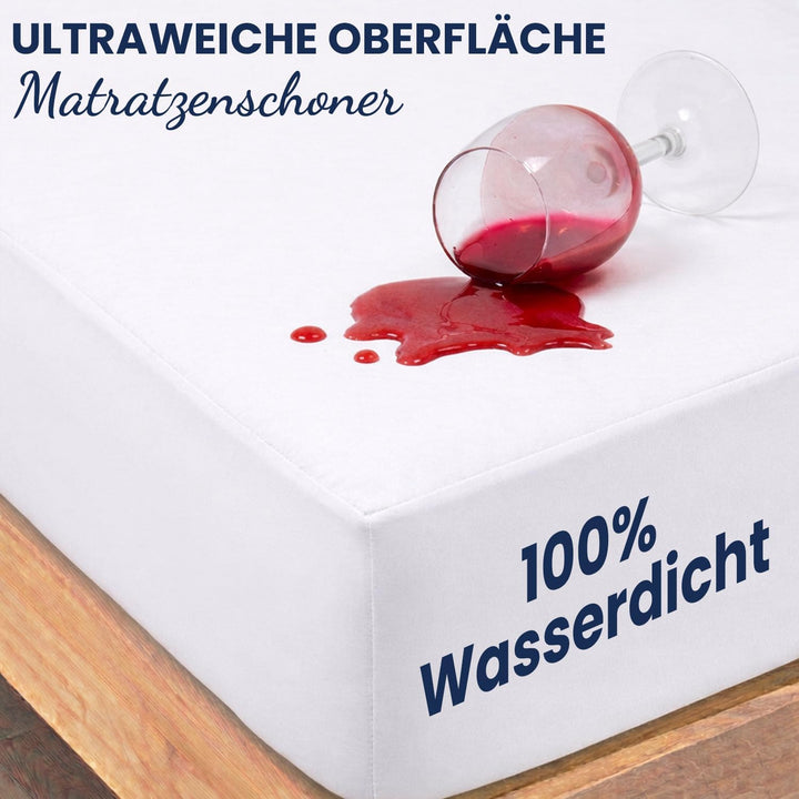 Bubblin Matrasbeschermer voor wieg of ledikant, 70 x 140 cm, waterdicht, met hoeken, 1 stuk (1, 70 x