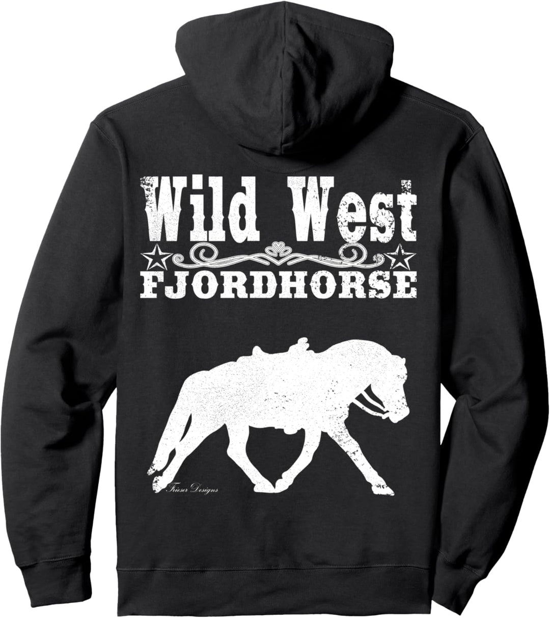 Wild West Fjordpferd für Cowboy Westernreiter mit Fjord Pullover Hoodie