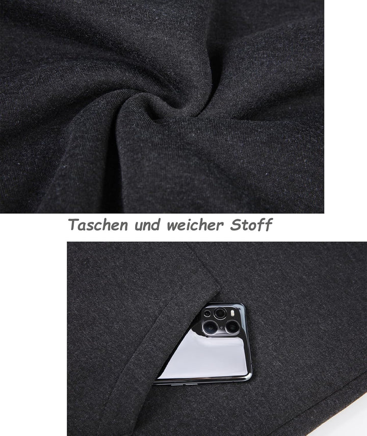 SwissWell Hoodies für Männer mit Kapuze Sweatshirts Reissverschluss Kapuzenjacke, 2535 Dunkelgrau M