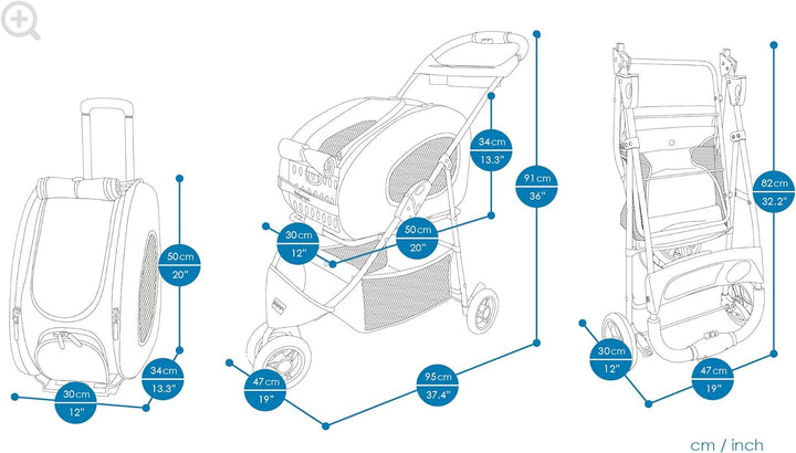 Ibiyaya 5-in-1 Transportbox für Haustiere, aus EVA