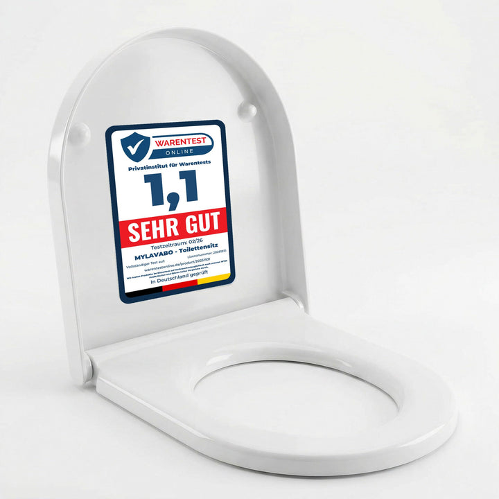 Toilettensitz mit Softclose passend für Duravit Starck 3, Starck 2 & Duravit ME – reparierbar, langl