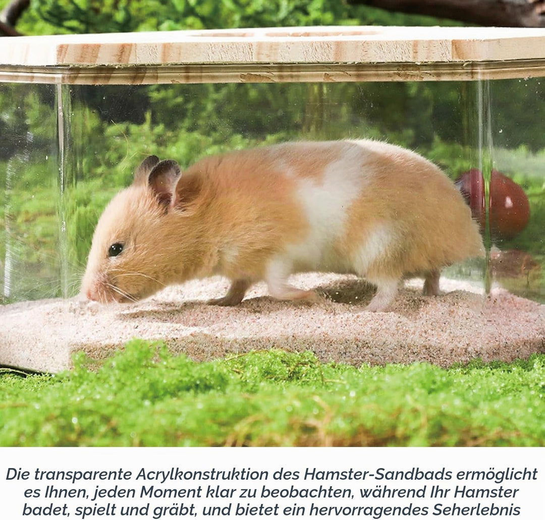 Haustier Hamster Badezimmer, Acryl Hamster Badebox, Sandbad Box für Chinchilla, Goldene Bären, Gerbi