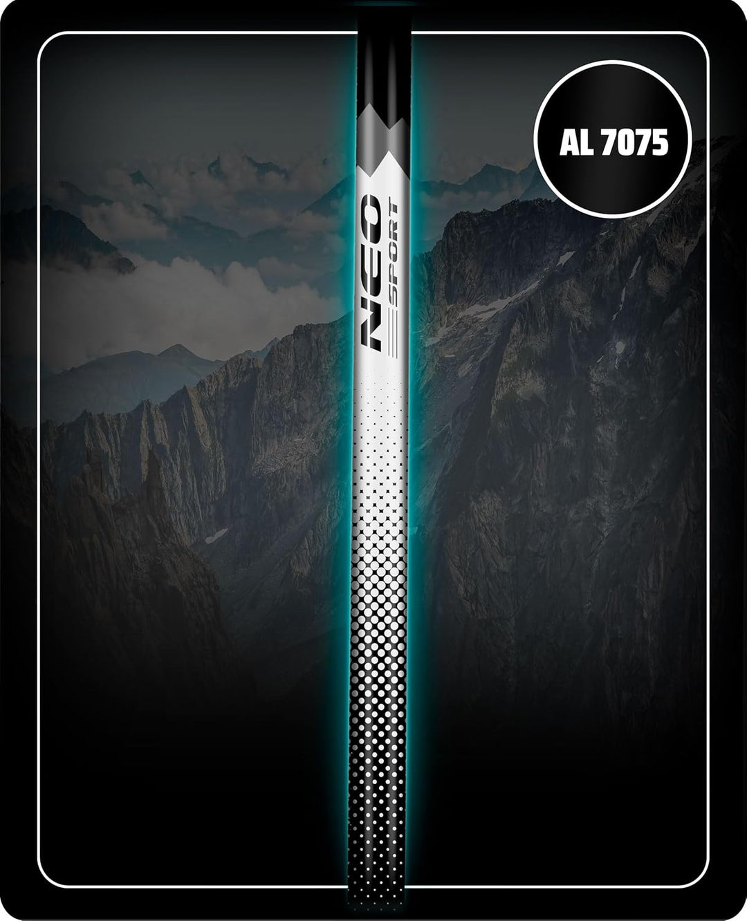 Neo-Sport Walking Stöcke Wanderstöcke Mit Eva Schaum Griff Aluminium Teleskop Verstellbar 65-135 cm