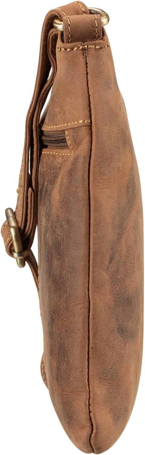 Greenburry Vintage Umhängetasche Leder 20 cm
