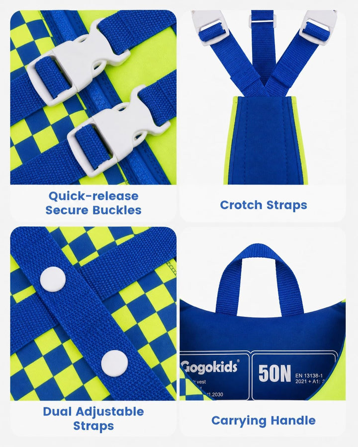 Kinder Schwimmweste Neopren Weste Schwimmjacke Kleinkinder Jungen Mädchen Bademode Schwimmen Jacke S