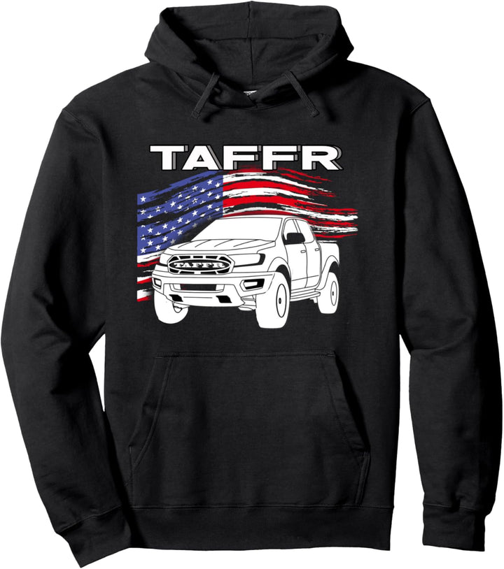 TAFFR Amerikanische Flagge Pickup Truck Viral Spruch Lustig Pullover Hoodie