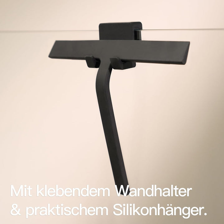 Designfabrik Hamburg Duschabzieher | Silikon Abzieher Dusche | Fensterabzieher Halterung ohne Bohren