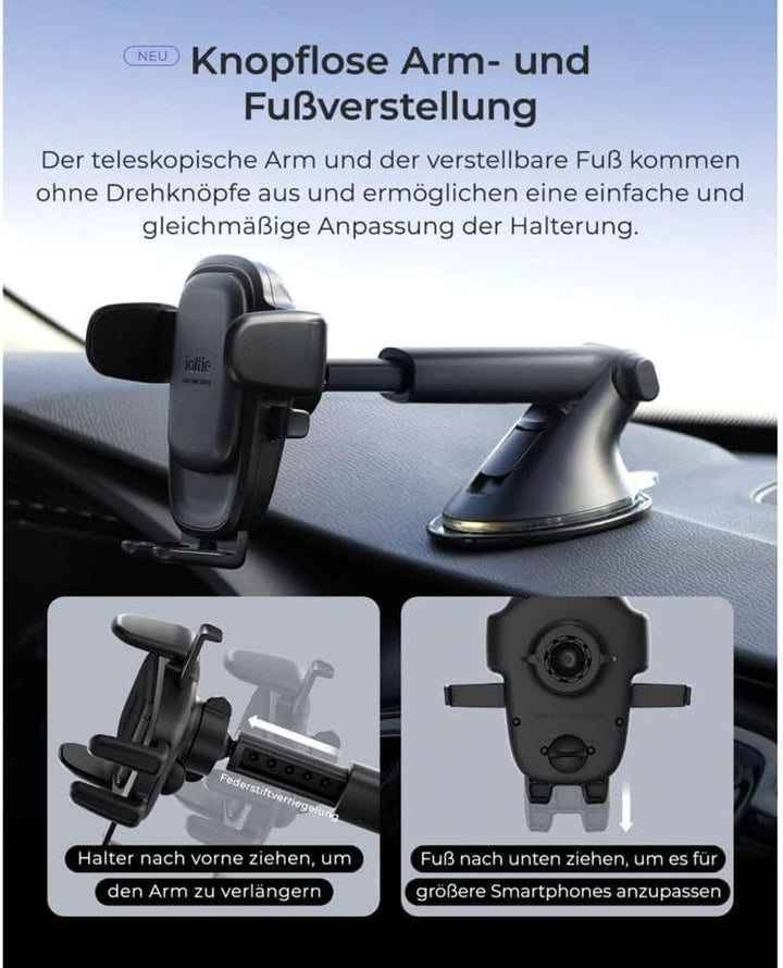 iOttie Easy One Touch 6 Dashboard & Windshield Mount | universelle KFZ-Handyhalterung | Befestigung