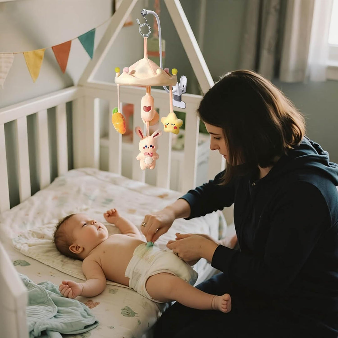 Mobile Halterung für Babybett Wickeltisch, 68cm Flexibel Klammerhalter Kinderzimmer-Dekoration, Univ