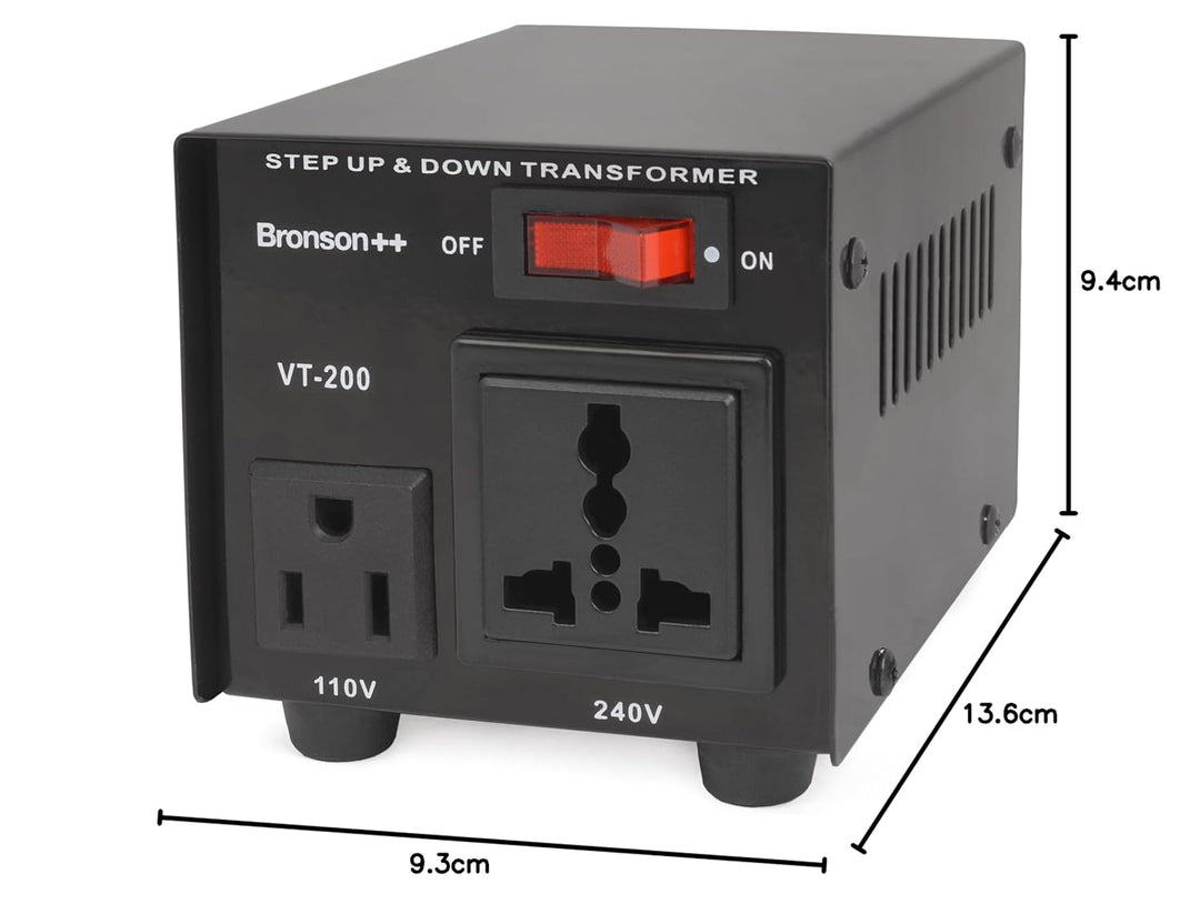Bronson++ VT 200-110 Volt Spannungswandler Transformator Step-up/-down Konverter - Bronson 200 Watt