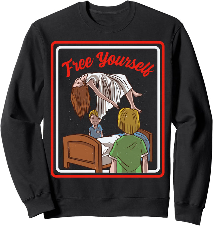 Vintage Horror, Free Yourself Demon Possessed Sweatshirt
