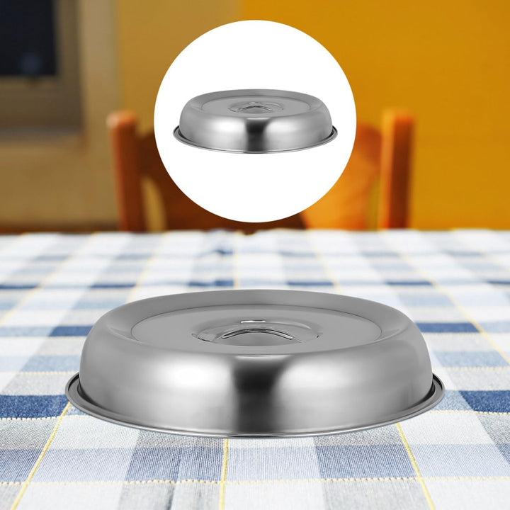 Kichvoe Edelstahl Lebensmittelabdeckung 20X20X1.4 Zoll Warmhaltehaube Für Steak Gemüse Öldichte Serv