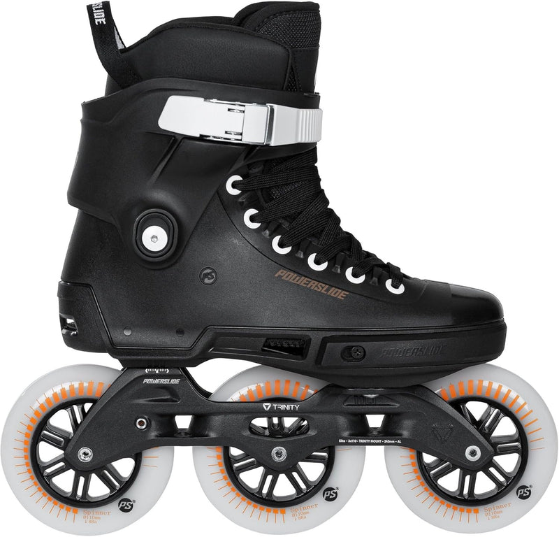 Powerslide Inline Skate Next SL Black 110, für Urban ud Fitness, für Damen und Herren 36-37, 36-37